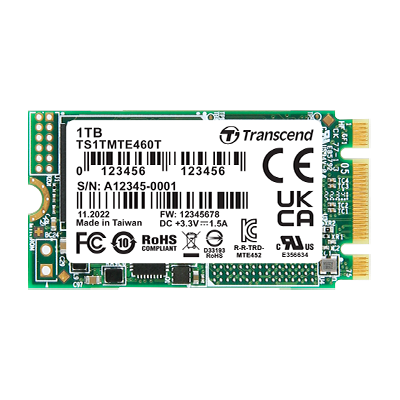 Transcend/創見 PCIe M.2 SSDs MTE460T & MTE460T-I